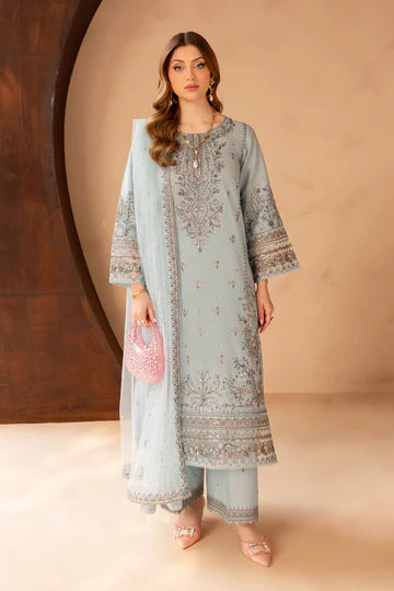 Raiha Pure Lawn With Breeze Net Dupatta 3pc Suit