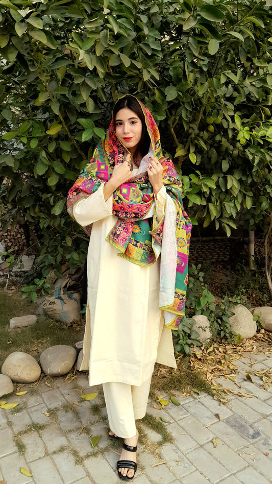 Plain Shirt With Pintex Multi Buttons