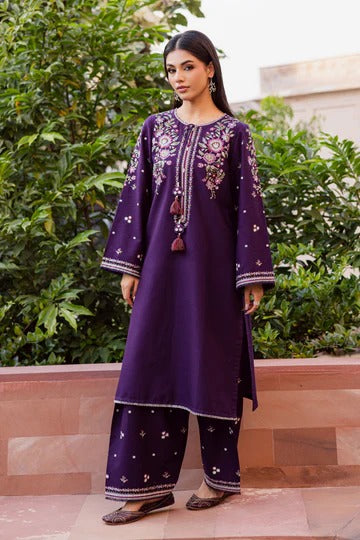 Deejo Iris 2Pc - Embroidered Lawn Dress