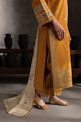 Golden Elegance with Intricate Embroidery shangrilla