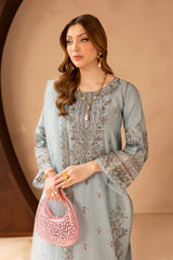 Raiha Pure Lawn With Breeze Net Dupatta 3pc Suit