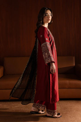 Lamar 3Pc - Embroidered Lawn Dress