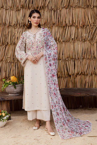 Dream Garden 3Pc - Embroidered  Dress