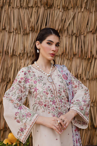 Dream Garden 3Pc - Embroidered  Dress