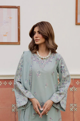 Basil 3Pc - Embroidered  Dress