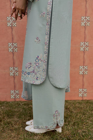 Basil 3Pc - Embroidered  Dress