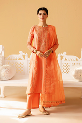 Pink Glam 3pc - Embroidered pure Khaddar Pret