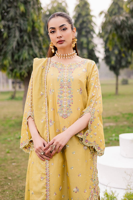 Salwah 3Pc - Festive Embroidered premium Lawn