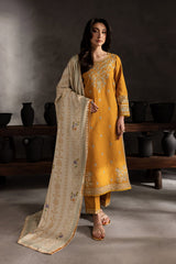 Golden Elegance with Intricate Embroidery shangrilla
