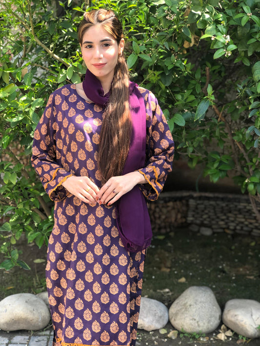 Printed Pure Lawn 3pcs Suit