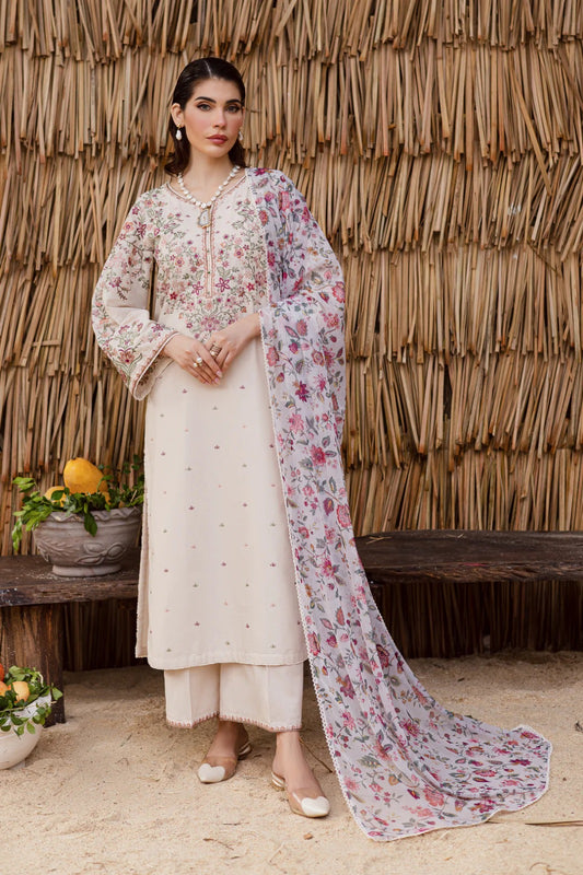 Dream Garden 3Pc - Embroidered  Dress