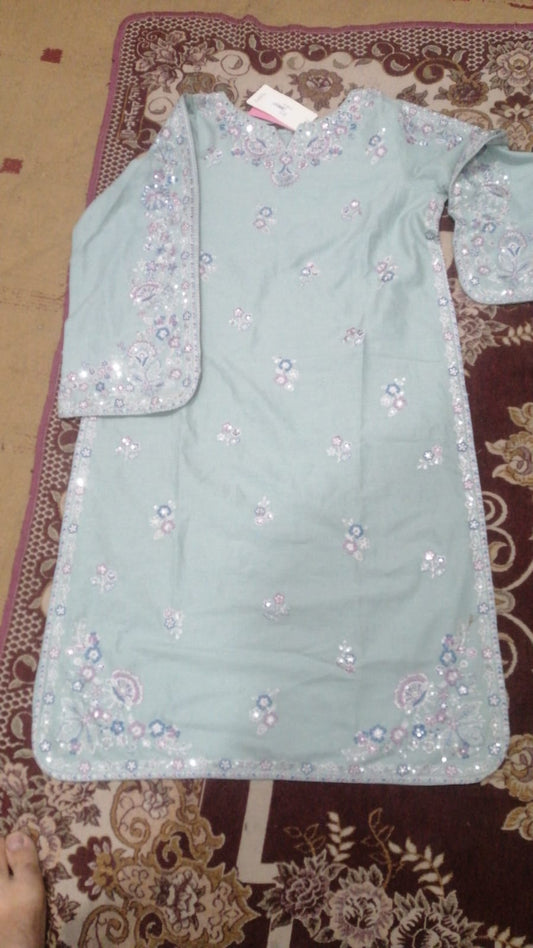 Basil 3Pc - Embroidered  Dress