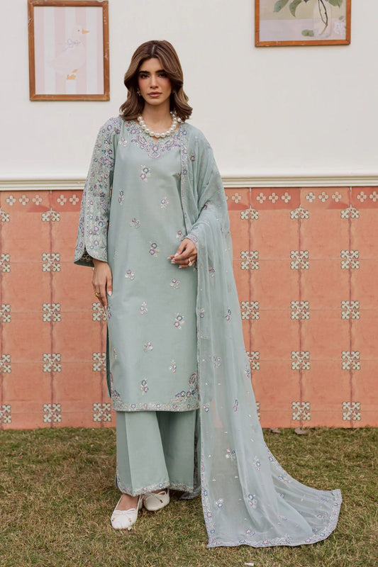 Basil 3Pc - Embroidered  Dress
