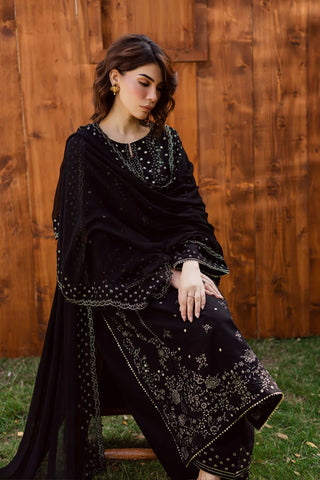 Aasfina 3Pc - Embroidered Lawn Dress