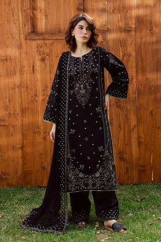 Aasfina 3Pc - Embroidered Lawn Dress