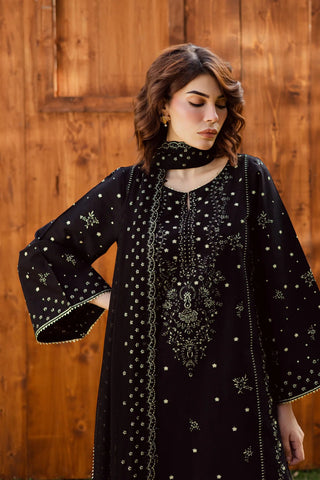 Aasfina 3Pc - Embroidered Lawn Dress