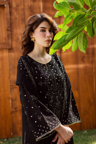 Aasfina 3Pc - Embroidered Lawn Dress