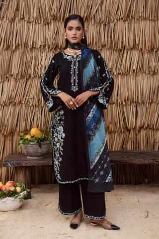 Crimora 3Pc - Embroidered Lawn Dress