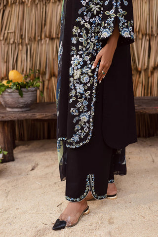 Crimora 3Pc - Embroidered Lawn Dress