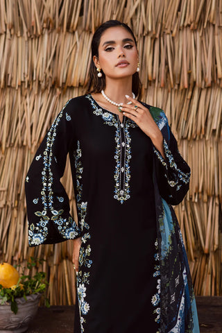 Crimora 3Pc - Embroidered Lawn Dress