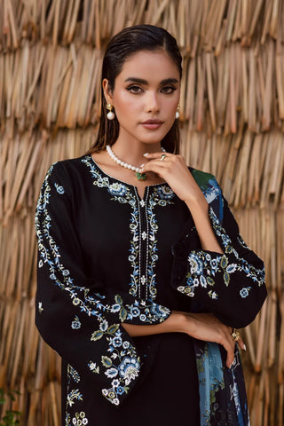 Crimora 3Pc - Embroidered Lawn Dress