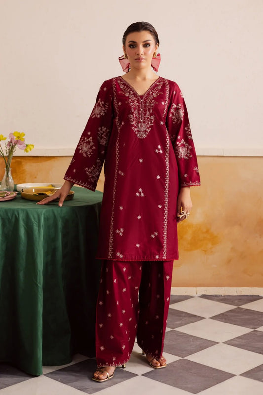 Crimson Haze 2Pc - Embroidered Lawn Pret