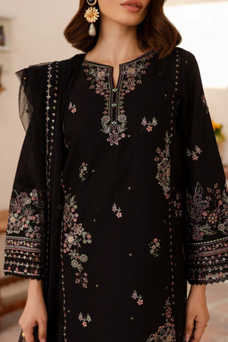 Elmira 3Pc - Embroidered Lawn Dress