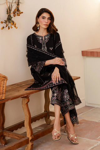 Elmira 3Pc - Embroidered Lawn Dress