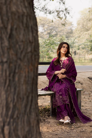 Berlin 3Pc - Embroidered Lawn Dress