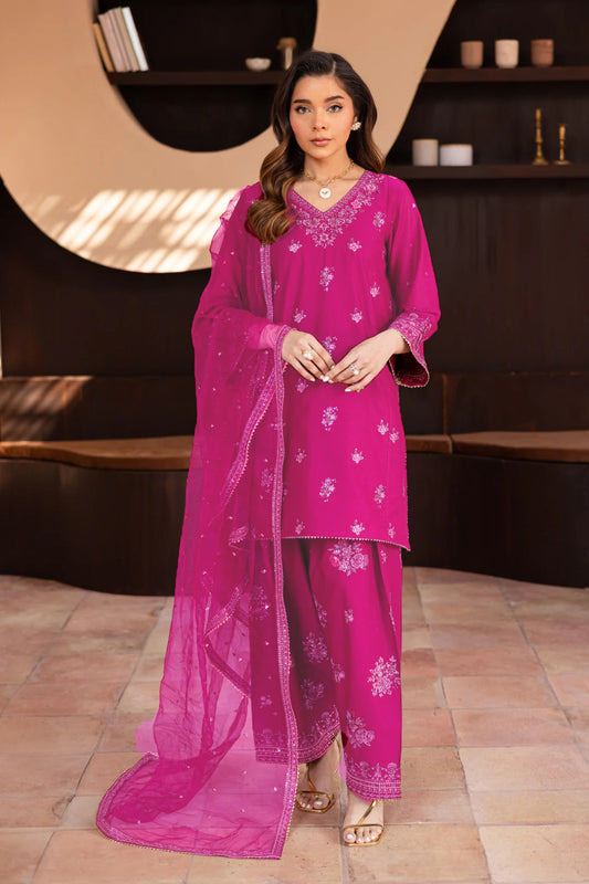 Shazneen 3Pc - Embroidered Lawn Dress