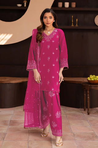 Shazneen 3Pc - Embroidered Lawn Dress