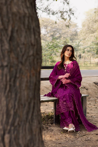 Berlin 3Pc - Embroidered Lawn Dress