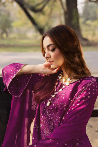 Berlin 3Pc - Embroidered Lawn Dress