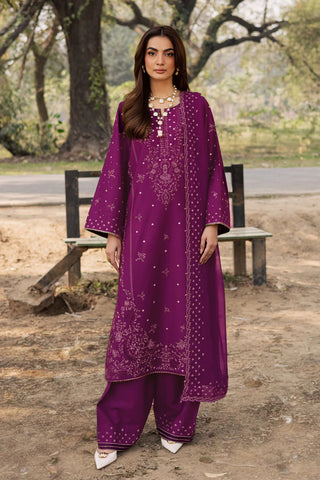 Berlin 3Pc - Embroidered Lawn Dress