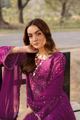 Berlin 3Pc - Embroidered Lawn Dress