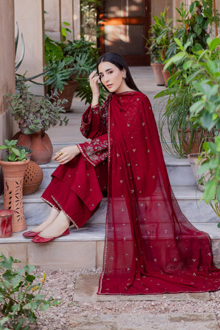 Wild Dream 3Pc - Embroidered Lawn Dress