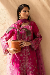 Dastak 3Pc - Embroidered Khaddar Dress