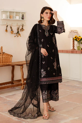 Elmira 3Pc - Embroidered  Pure Khaddar Dress