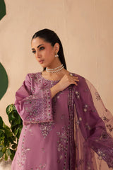 Lilac Glam 3Pc - Embroidered Premium lawn Dress