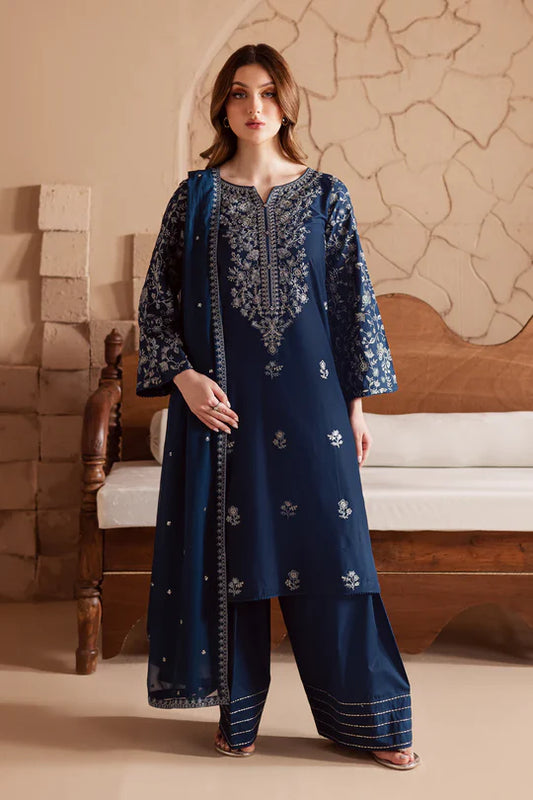 Mai tai 3Pc - Embroidered Khaddar Dress