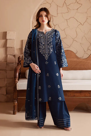 Mai tai 3Pc - Embroidered Khaddar Dress