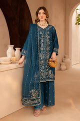 Mehra 3Pc - Embroidered premium lawn  Dress