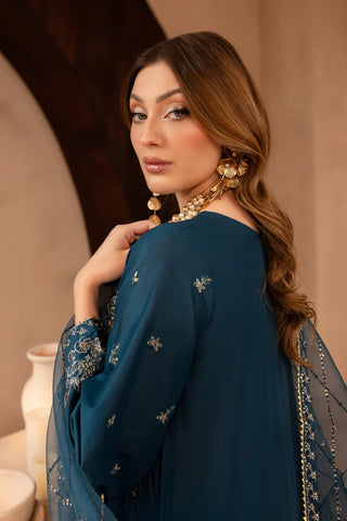 Mehra 3Pc - Embroidered Winter Cotton Dress