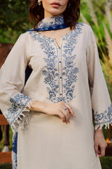 Porcelein 3Pc - Embroidered Dress