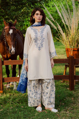 Porcelein 3Pc - Embroidered Dress